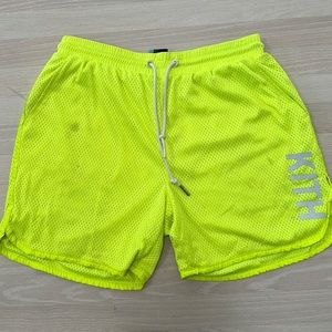 Kith Neon Yellow Men’s Shorts